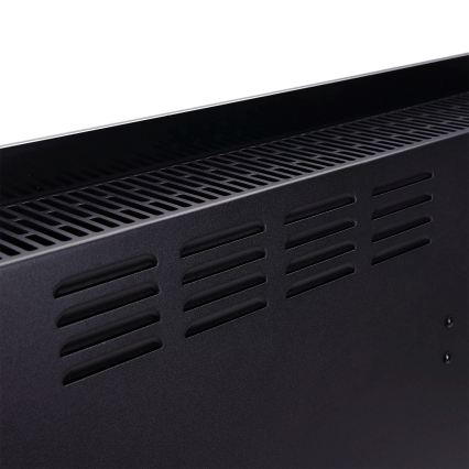 ZEVENTI - Pametni stenski električni grelec/konvektor z LCD zaslonom 1000/2000W/230V Wi-Fi črna