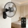 ZEVENTI - Stenski ventilator FANNY 45 W/230 V, premer 41 cm, črn, z daljinskim upravljalnikom