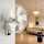 ZEVENTI - Stenski ventilator FANNY 45W/230V, premer 41 cm, bel + daljinski upravljalnik