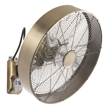 ZEVENTI - Stenski ventilator FANNY 50W/230V bronast + daljinski upravljalnik