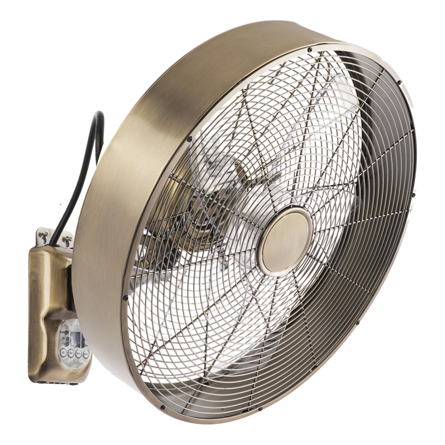 ZEVENTI - Stenski ventilator FANNY 50W/230V bronast + daljinski upravljalnik