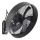 ZEVENTI - Stenski ventilator FANNY 50W/230V črna + daljinski upravljalnik