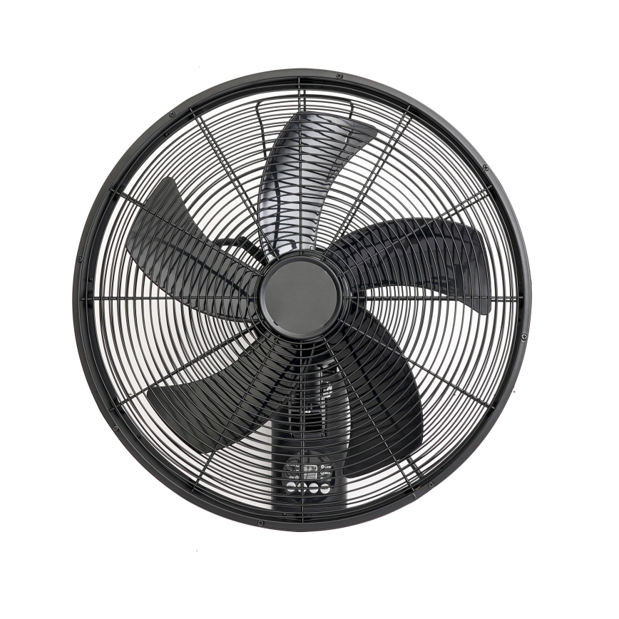 ZEVENTI - Stenski ventilator FANNY 50W/230V črna + daljinski upravljalnik