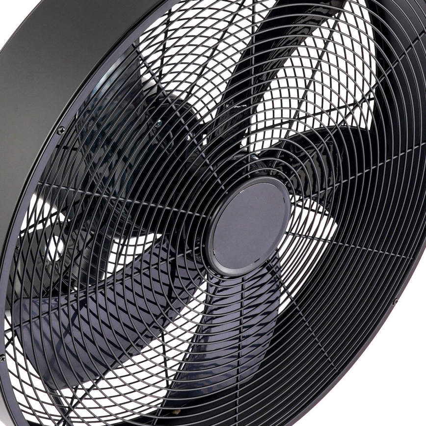 ZEVENTI - Stenski ventilator FANNY 50W/230V črna + daljinski upravljalnik