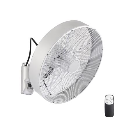 ZEVENTI - Stenski ventilator FANNY 50W/230V mat krom + daljinski upravljalnik