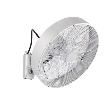 ZEVENTI - Stenski ventilator FANNY 50W/230V mat krom + daljinski upravljalnik