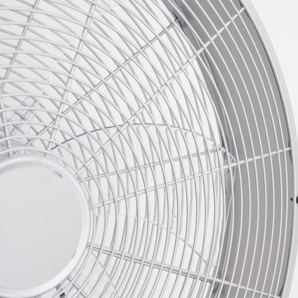 ZEVENTI - Stenski ventilator FANNY 50W/230V premer 45 cm matni krom + daljinski upravljalnik