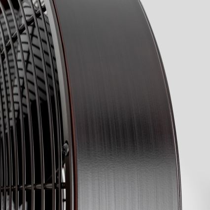 ZEVENTI - Stenski ventilator FREEZE 50W/230V pr. 40 cm črna/rjava + Daljinski upravljalnik
