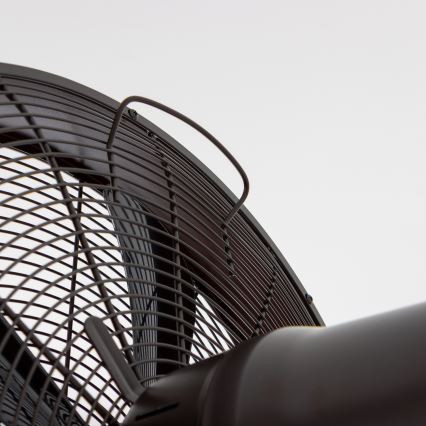 ZEVENTI - Stenski ventilator FREEZE 50W/230V pr. 40 cm črna/rjava + Daljinski upravljalnik