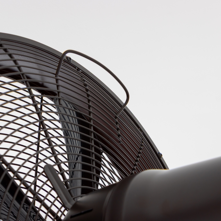 ZEVENTI - Stenski ventilator FREEZE 50W/230V pr. 40 cm črna/rjava + Daljinski upravljalnik