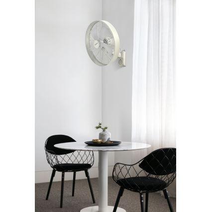 ZEVENTI - Stenski ventilator FREEZE 50W/230V pr. 40 cm bela + Daljinski upravljalnik