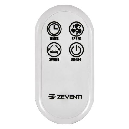 ZEVENTI - Stenski ventilator FREEZE 50W/230V pr. 40 cm bela + Daljinski upravljalnik