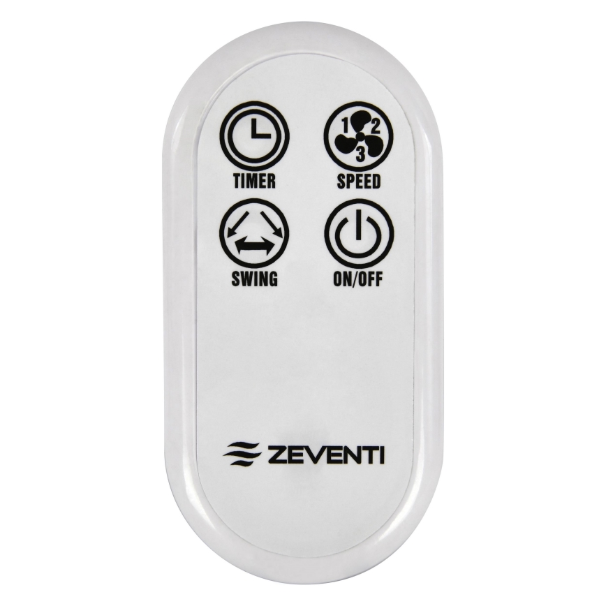 ZEVENTI - Stenski ventilator FREEZE 50W/230V pr. 40 cm bela + Daljinski upravljalnik