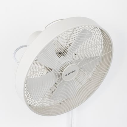 ZEVENTI - Stenski ventilator FREEZE 50W/230V pr. 40 cm bela + Daljinski upravljalnik