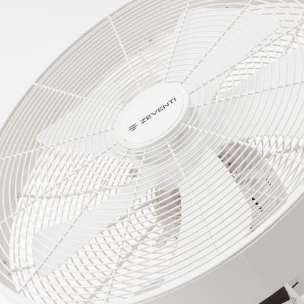 ZEVENTI - Stenski ventilator FREEZE 50W/230V pr. 40 cm bela + Daljinski upravljalnik