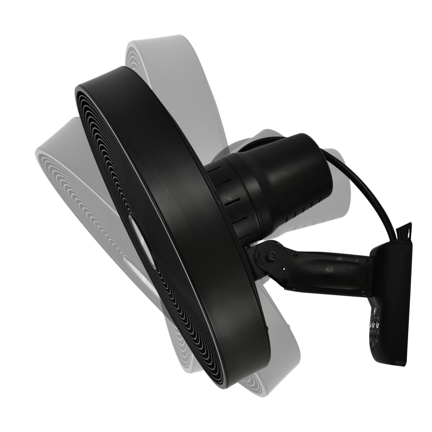 ZEVENTI - Stenski ventilator FREEZE 50W/230V pr. 40 cm črna + Daljinski upravljalnik
