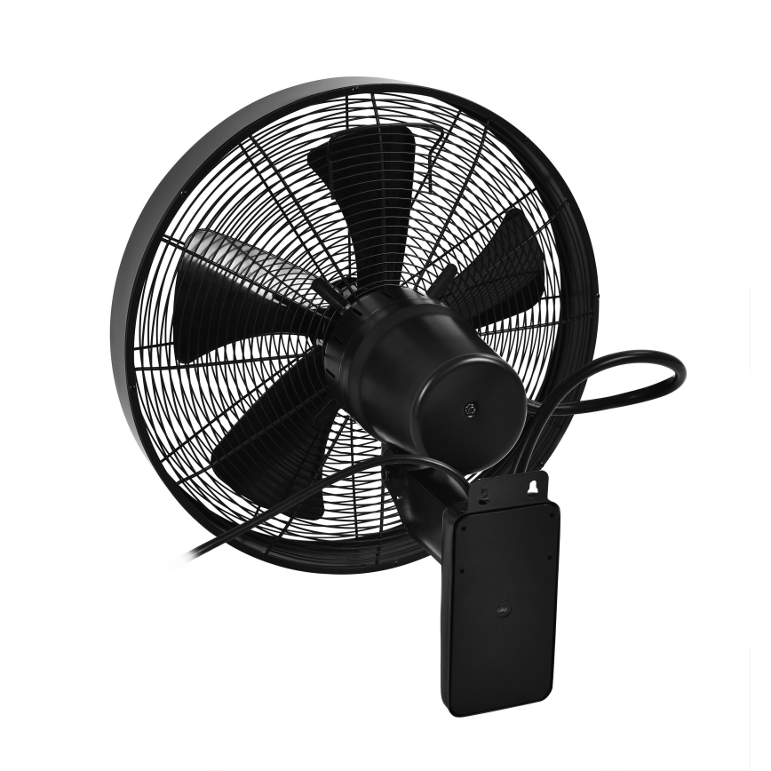ZEVENTI - Stenski ventilator FREEZE 50W/230V pr. 40 cm črna + Daljinski upravljalnik