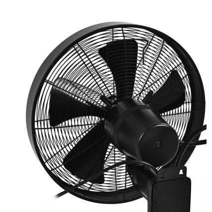 ZEVENTI - Stenski ventilator FREEZE 50W/230V pr. 40 cm črna + Daljinski upravljalnik