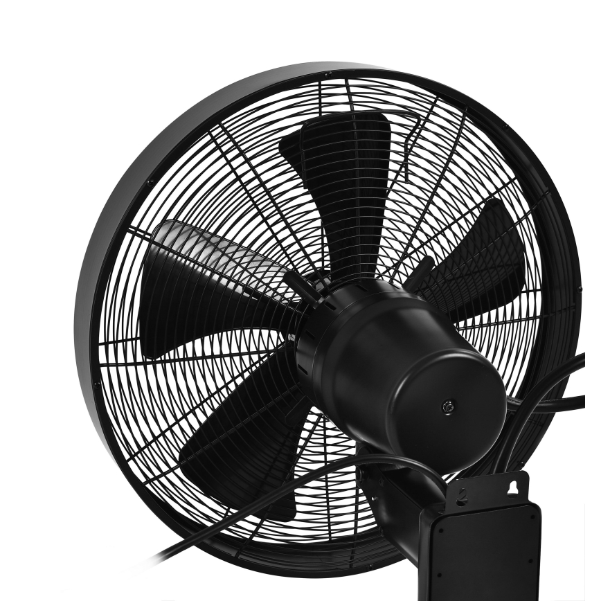 ZEVENTI - Stenski ventilator FREEZE 50W/230V pr. 40 cm črna + Daljinski upravljalnik