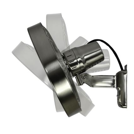 ZEVENTI - Stenski ventilator FREEZE 50W/230V pr. 40 cm mat krom + Daljinski upravljalnik