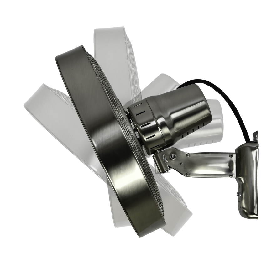 ZEVENTI - Stenski ventilator FREEZE 50W/230V pr. 40 cm mat krom + Daljinski upravljalnik