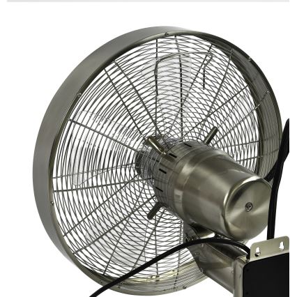 ZEVENTI - Stenski ventilator FREEZE 50W/230V pr. 40 cm mat krom + Daljinski upravljalnik