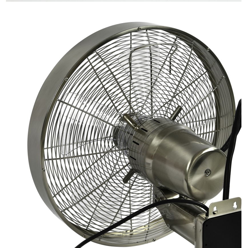 ZEVENTI - Stenski ventilator FREEZE 50W/230V pr. 40 cm mat krom + Daljinski upravljalnik