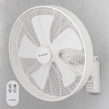 ZEVENTI - Stenski ventilator FREEZE 50W/230V premer 45 cm bela + daljinsko upravljanje