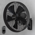 ZEVENTI - Stenski ventilator FREEZE 50W/230V, premer 45 cm, črna + daljinski upravljalnik
