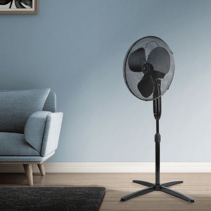 ZEVENTI - Stojni ventilator FLOW 40W/230V 120 cm črna