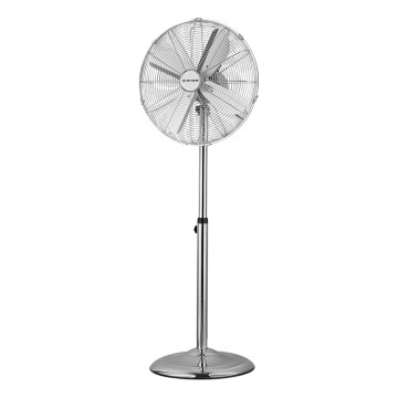 ZEVENTI - Stojalni ventilator FLOW 50W/230V 125 cm sijajni krom
