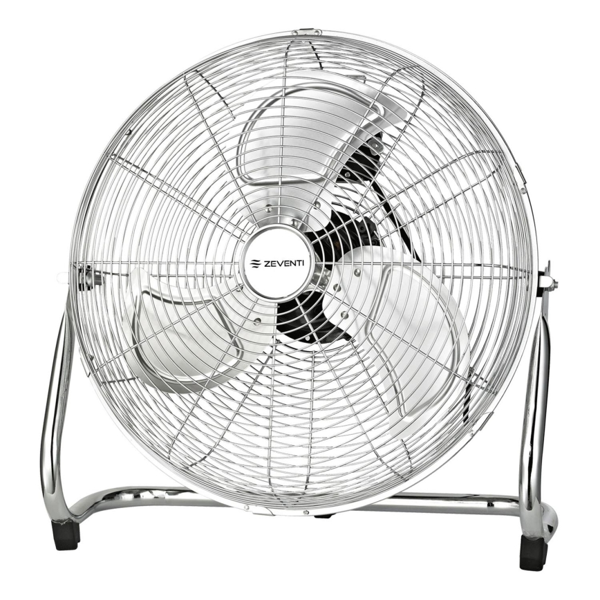 ZEVENTI - Stojni ventilator FLOW 100W/230V premer 54 cm sijajni krom