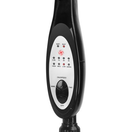 ZEVENTI - stojni ventilator FLOW 55 W/230 V 130 cm črna + daljinski upravljalnik