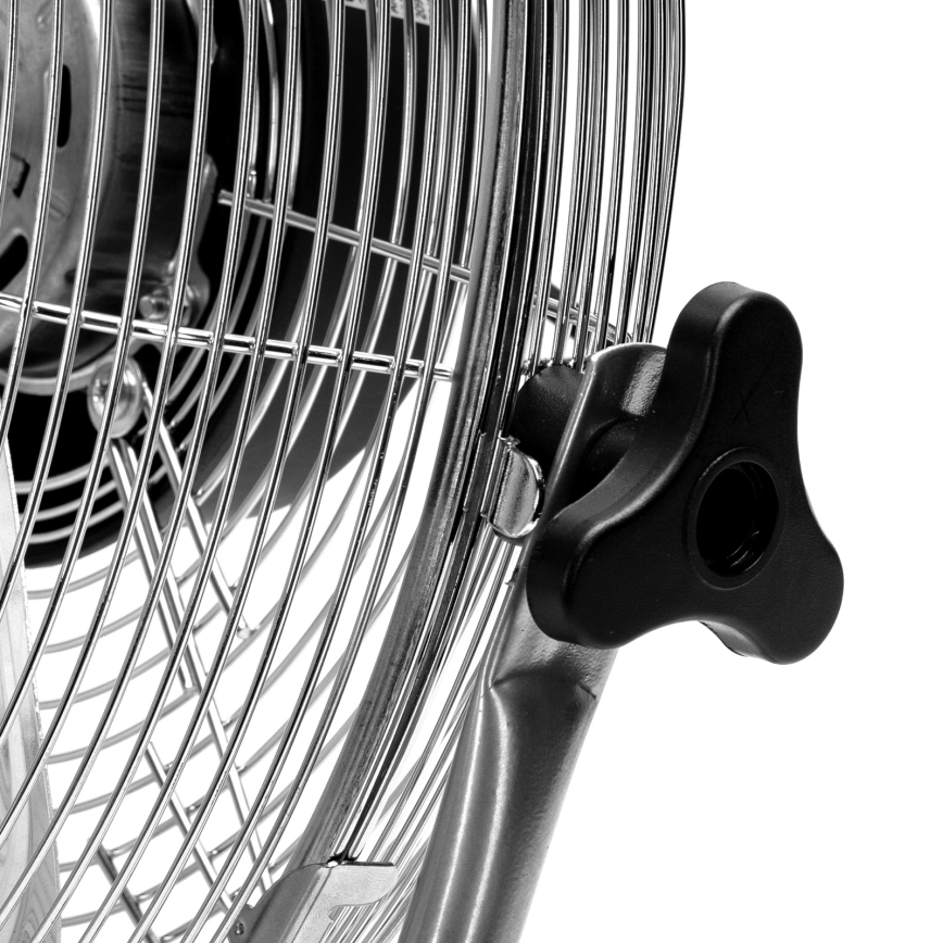 ZEVENTI - Stojni ventilator FLOW 60W/230V 44,5 cm sijajni krom