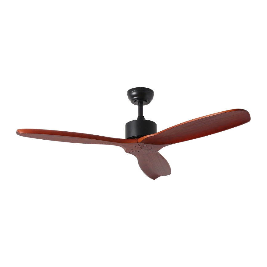 ZEVENTI - Stropni ventilator CUENCA Wi-Fi Tuya črna/hrast + Daljinski upravljalnik