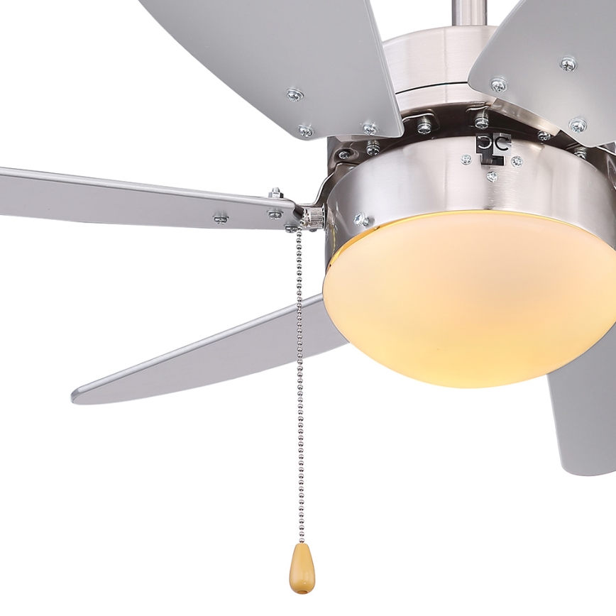 ZEVENTI - Stropni ventilator FAMARA 1xE14/60W/230V siva