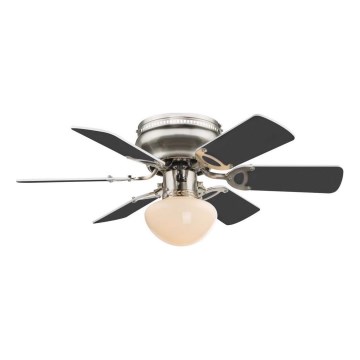 ZEVENTI - Stropni ventilator GALDANA 1xE27/60W/230V siva/bela