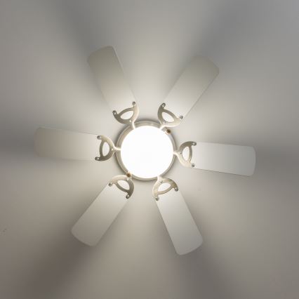 ZEVENTI - Stropni ventilator GALDANA 1xE27/60W/230V siva/bela