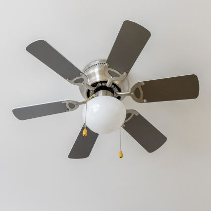 ZEVENTI - Stropni ventilator GALDANA 1xE27/60W/230V siva/bela