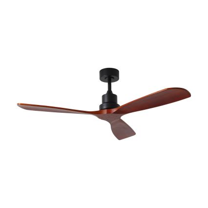 ZEVENTI - Stropni ventilator LIONI Wi-Fi Tuya črna/hrast + Daljinski upravljalnik