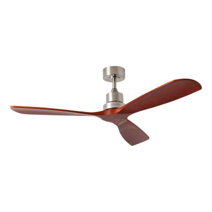ZEVENTI - Stropni ventilator LIONI Wi-Fi Tuya mat krom/hrast + Daljinski upravljalnik