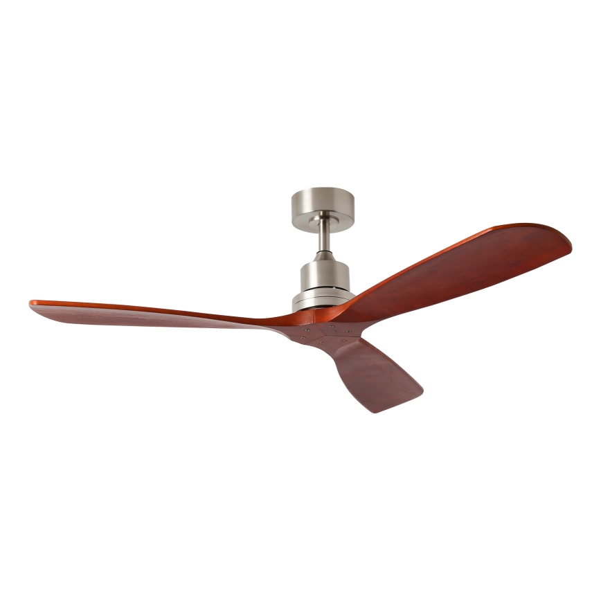 ZEVENTI - Stropni ventilator LIONI Wi-Fi Tuya mat krom/hrast + Daljinski upravljalnik