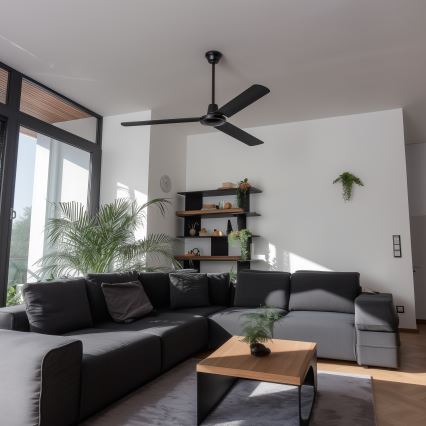 ZEVENTI - Stropni ventilator TOFINO črne barve