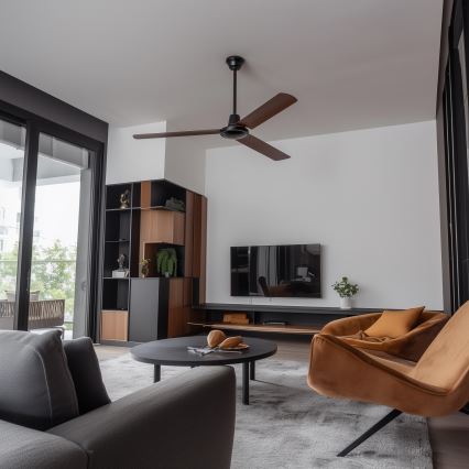 ZEVENTI - Stropni ventilator TOFINO rjava