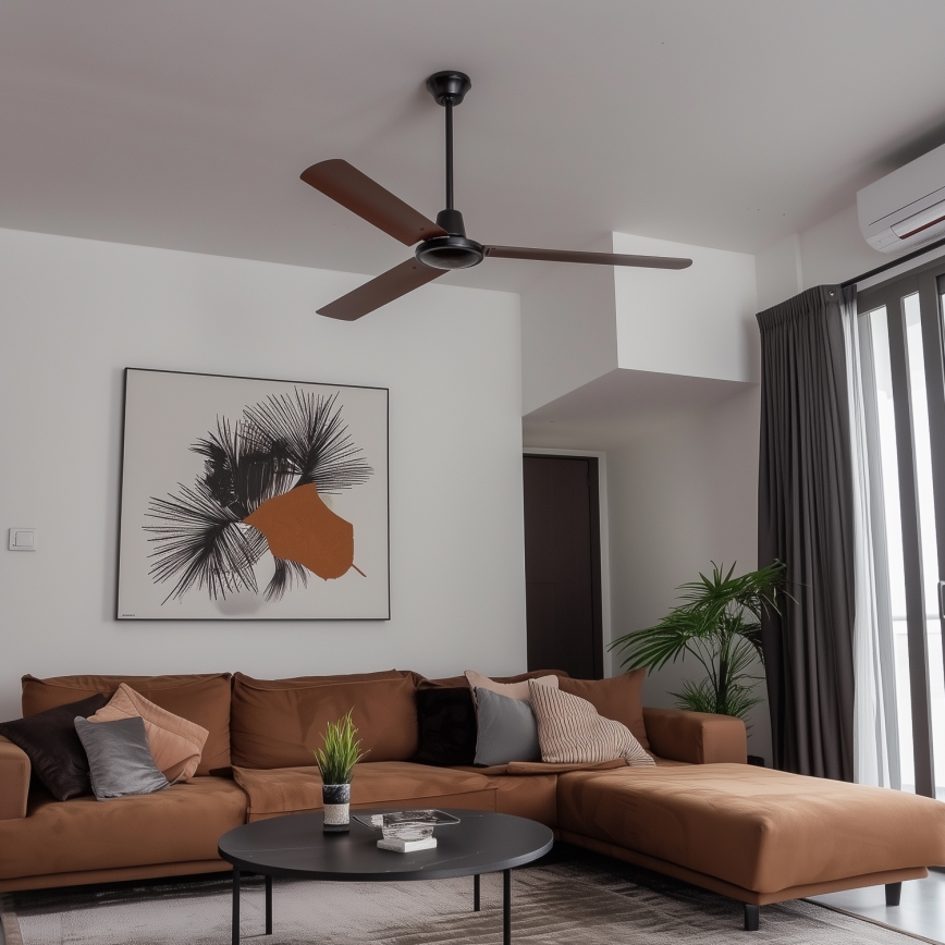 ZEVENTI - Stropni ventilator TOFINO rjava