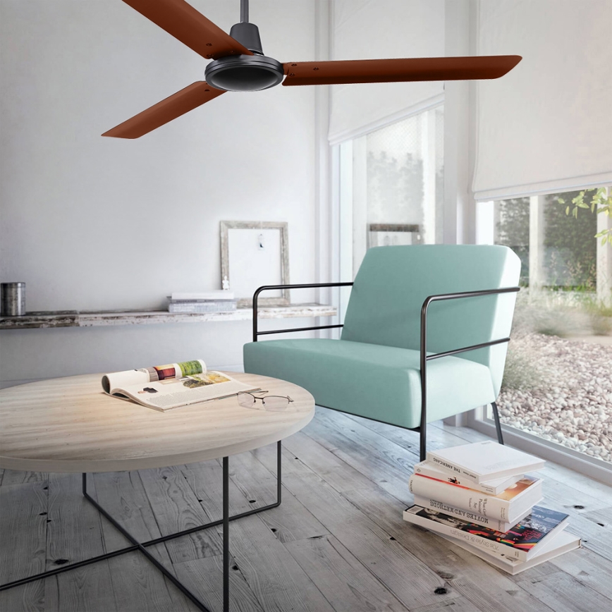 ZEVENTI - Stropni ventilator TOFINO rjava