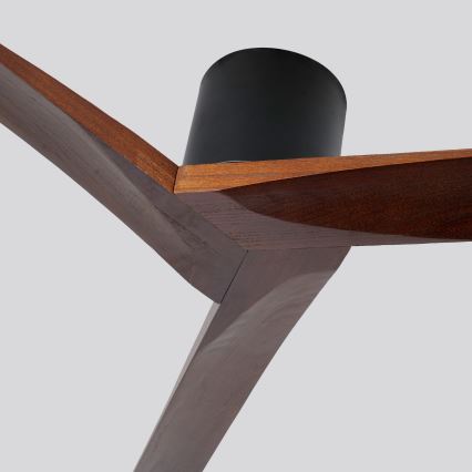 ZEVENTI - Stropni ventilator VELLON Wi-Fi Tuya črna/oreh + daljinski upravljalnik