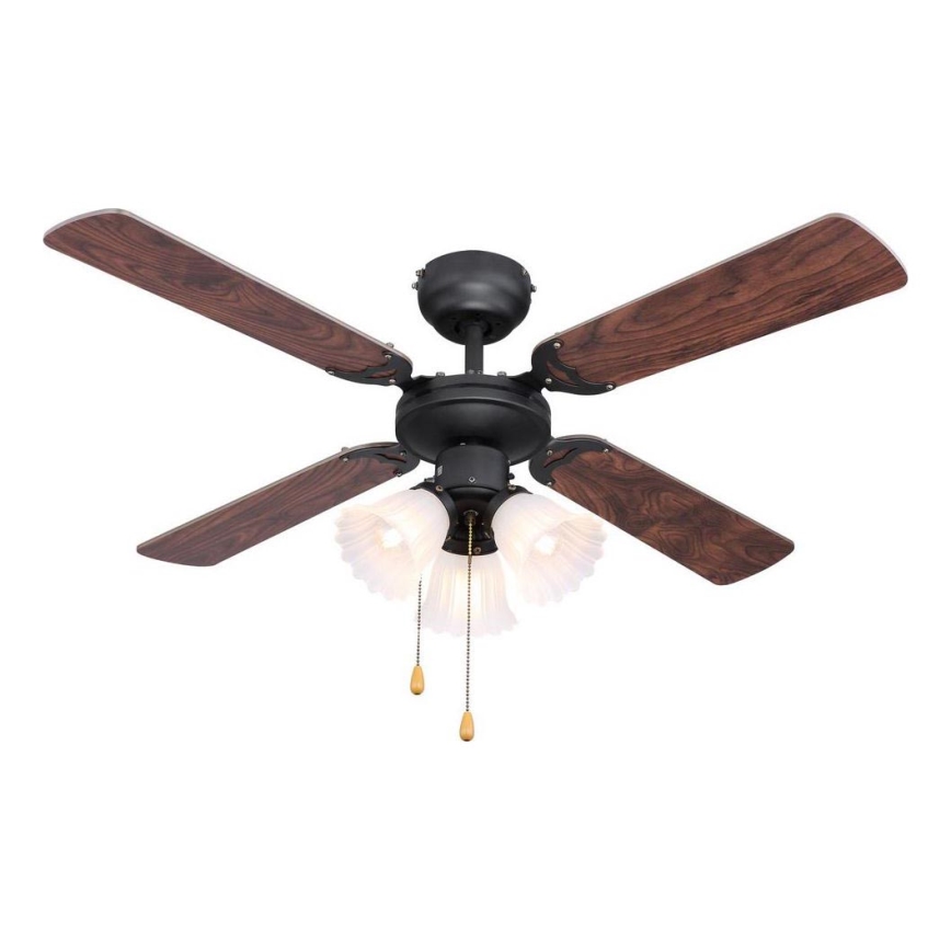 ZEVENTI - Stropni ventilator ZURRIOLA 3xE27/60W/230V