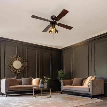 ZEVENTI - Stropni ventilator ZURRIOLA 3xGU10/50W/230V