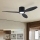 ZEVENTI - Zatemljiv LED stropni ventilator VENTORA LED/24W/230V 3000/4000/6000K Wi-Fi Tuya črna + daljinski upravljalnik
